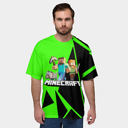 Футболка оверсайз мужская Minecraft, цвет: 3D-принт — фото 2