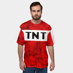 Футболка оверсайз мужская Minecraft, цвет: 3D-принт — фото 2