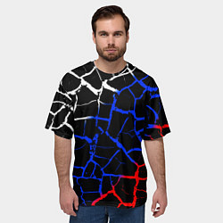 Футболка оверсайз мужская Россия, цвет: 3D-принт — фото 2
