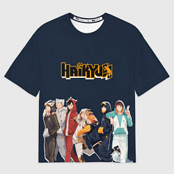 Мужская футболка оверсайз Haikyuu