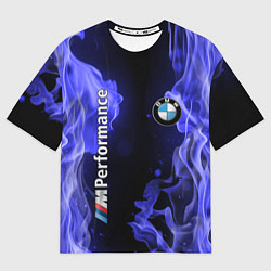 Футболка оверсайз мужская BMW, цвет: 3D-принт