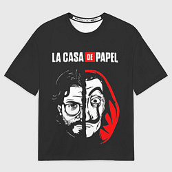 Футболка оверсайз мужская La casa de papel, цвет: 3D-принт