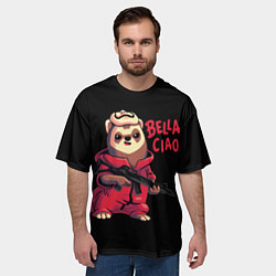 Футболка оверсайз мужская Bella Ciao, цвет: 3D-принт — фото 2