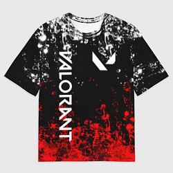Футболка оверсайз мужская VALORANT, цвет: 3D-принт