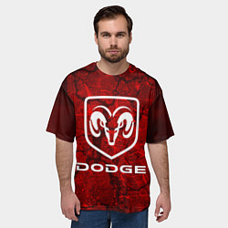 Футболка оверсайз мужская DODGE, цвет: 3D-принт — фото 2