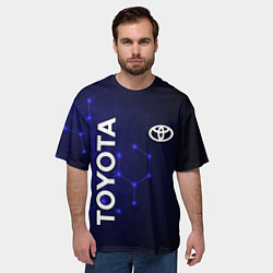 Футболка оверсайз мужская TOYOTA, цвет: 3D-принт — фото 2