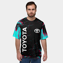 Футболка оверсайз мужская TOYOTA, цвет: 3D-принт — фото 2