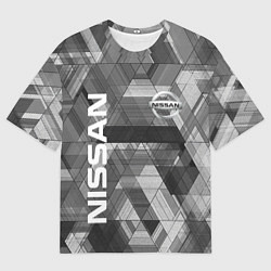Футболка оверсайз мужская NISSAN, цвет: 3D-принт