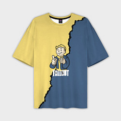 Мужская футболка оверсайз Fallout logo boy