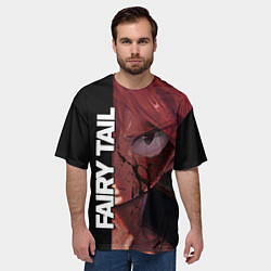 Футболка оверсайз мужская FAIRY TAIL ХВОСТ ФЕИ, цвет: 3D-принт — фото 2