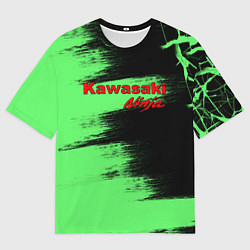 Футболка оверсайз мужская Kawasaki, цвет: 3D-принт