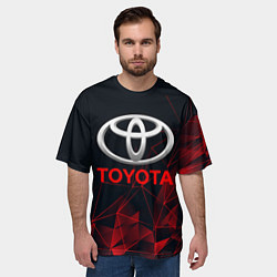 Футболка оверсайз мужская TOYOTA, цвет: 3D-принт — фото 2