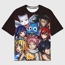 Футболка оверсайз мужская FAIRY TAIL ХВОСТ ФЕИ, цвет: 3D-принт