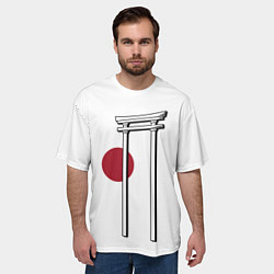 Футболка оверсайз мужская Япония Тории Z, цвет: 3D-принт — фото 2