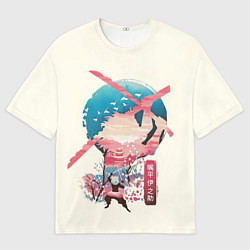 Футболка оверсайз мужская Hashibira Inosuke, цвет: 3D-принт