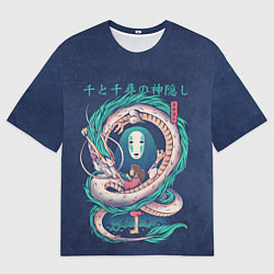 Футболка оверсайз мужская Хаку, цвет: 3D-принт