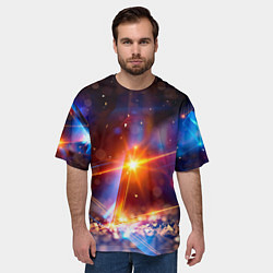 Футболка оверсайз мужская Geometry light, цвет: 3D-принт — фото 2