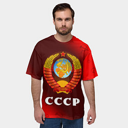 Футболка оверсайз мужская СССР USSR, цвет: 3D-принт — фото 2