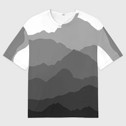 Мужская футболка оверсайз Горы