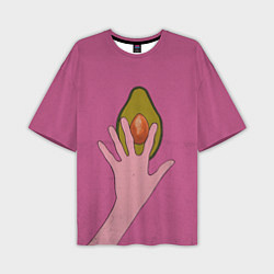 Футболка оверсайз мужская Avocado, цвет: 3D-принт