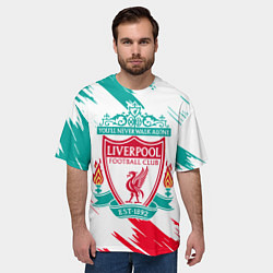 Футболка оверсайз мужская LIVERPOOL, цвет: 3D-принт — фото 2