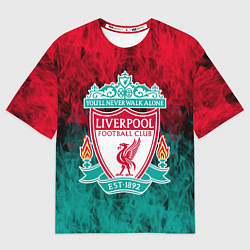 Футболка оверсайз мужская LIVERPOOL, цвет: 3D-принт