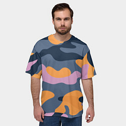 Футболка оверсайз мужская Спортивный милитари Z, цвет: 3D-принт — фото 2