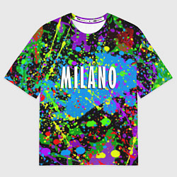 Мужская футболка оверсайз Milano - abstraction - Italy
