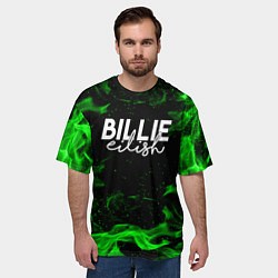 Футболка оверсайз мужская BILLIE EILISH, цвет: 3D-принт — фото 2