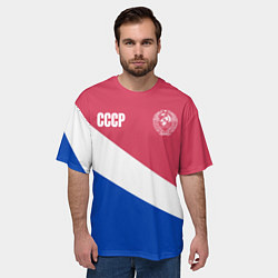 Футболка оверсайз мужская СССР, цвет: 3D-принт — фото 2