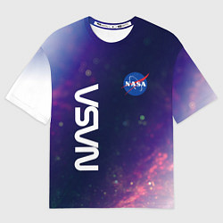 Футболка оверсайз мужская NASA НАСА, цвет: 3D-принт