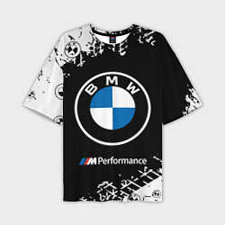 Футболка оверсайз мужская BMW БМВ, цвет: 3D-принт