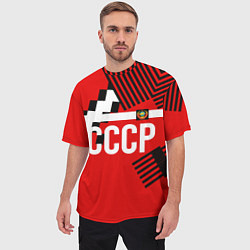Футболка оверсайз мужская Форма сборной по футболу 1991, цвет: 3D-принт — фото 2