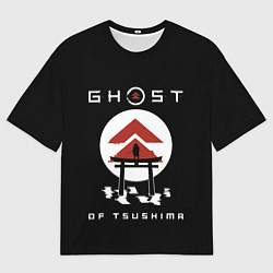 Мужская футболка оверсайз Ghost of Tsushima