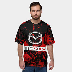 Футболка оверсайз мужская Мазда, цвет: 3D-принт — фото 2