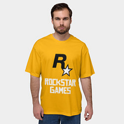 Футболка оверсайз мужская Рокстар, цвет: 3D-принт — фото 2