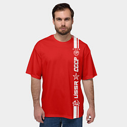 Футболка оверсайз мужская СССР, цвет: 3D-принт — фото 2