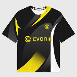 Футболка оверсайз мужская BORUSSIA DORTMUND, цвет: 3D-принт