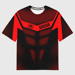 Футболка оверсайз мужская Экзоскелет СССР, цвет: 3D-принт