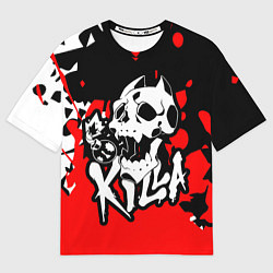 Футболка оверсайз мужская KILLA, цвет: 3D-принт