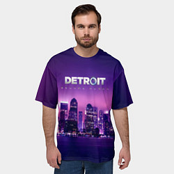 Футболка оверсайз мужская Detroit Become Human S, цвет: 3D-принт — фото 2