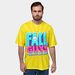 Футболка оверсайз мужская Fall Guys, цвет: 3D-принт — фото 2