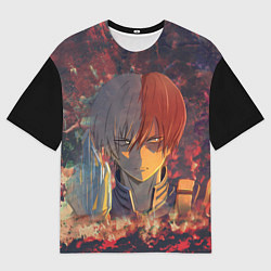 Мужская футболка оверсайз Шото Тодороки