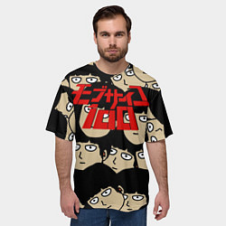 Футболка оверсайз мужская МОБ ПСИХО, цвет: 3D-принт — фото 2
