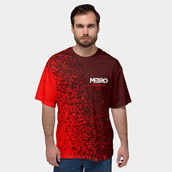 Футболка оверсайз мужская METRO EXODUS МЕТРО ИСХОД, цвет: 3D-принт — фото 2