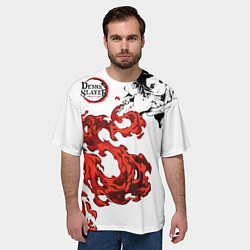 Футболка оверсайз мужская Клинок, рассекающий демонов, цвет: 3D-принт — фото 2