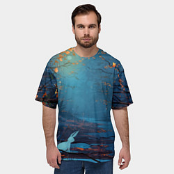 Футболка оверсайз мужская Forest, цвет: 3D-принт — фото 2