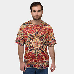 Футболка оверсайз мужская Ковер на стене, цвет: 3D-принт — фото 2