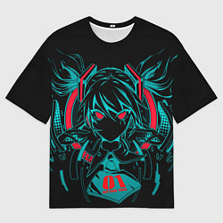 Футболка оверсайз мужская АНИМЕ GO, цвет: 3D-принт