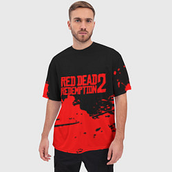 Футболка оверсайз мужская RED DEAD REDEMPTION 2, цвет: 3D-принт — фото 2
